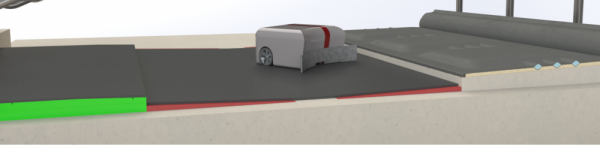 Flooring system with robotic vacuum scraper dairy barn - Bioret Agri